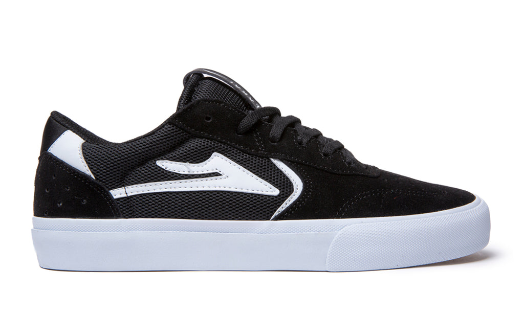 Lakai Atlantic Vulc Skate Shoes - Black/White Suede_MS2240082A00_BKWTS_01.jpg