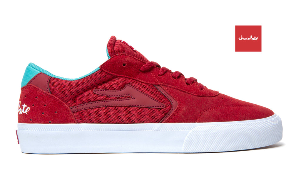 Lakai x Chocolate Atlantic Vulc Skate Shoes - Red Suede_MS1240082A00_REDSD_01.jpg