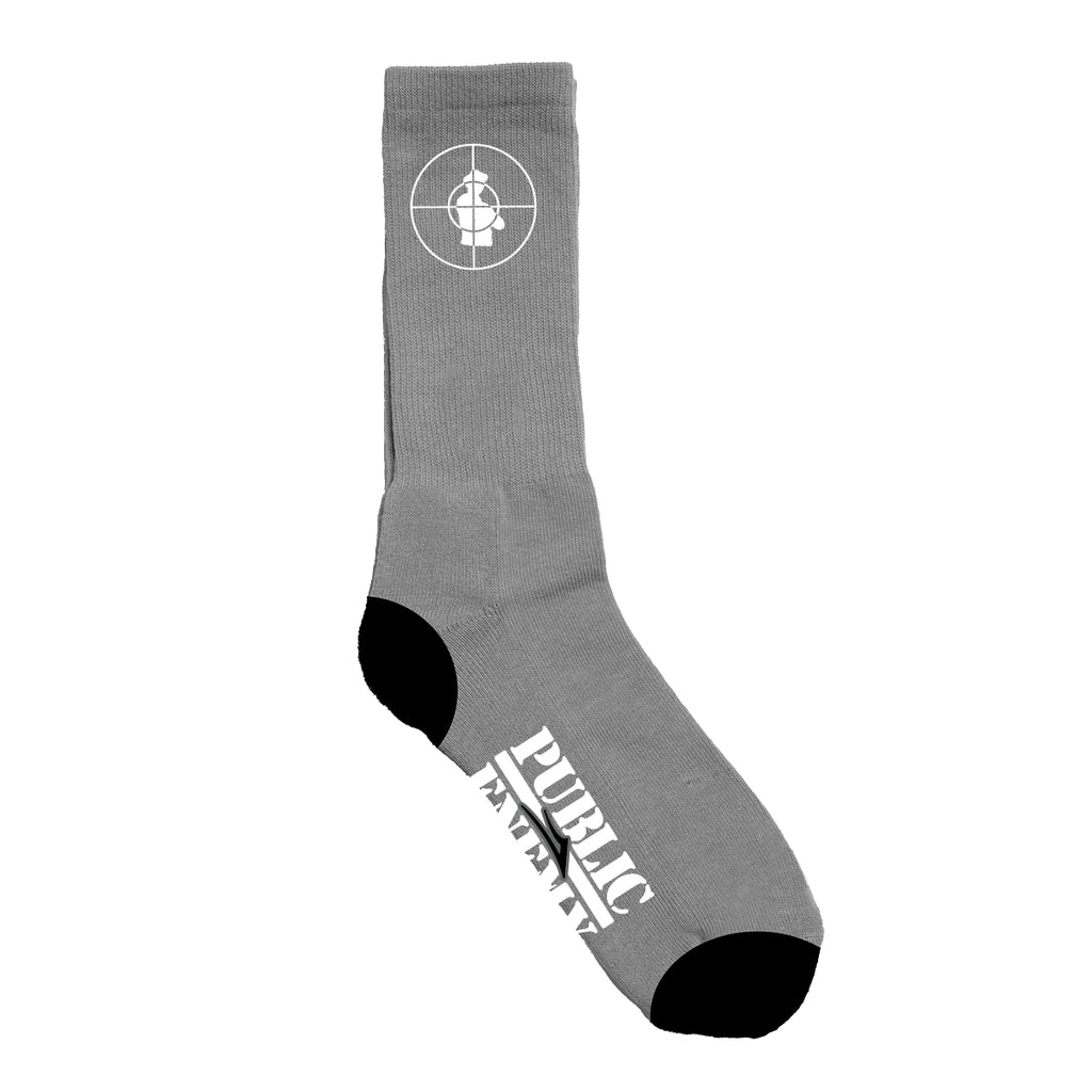 Lakai x Public Enemy Sniper Logo Socks Grey/Black_01.jpg