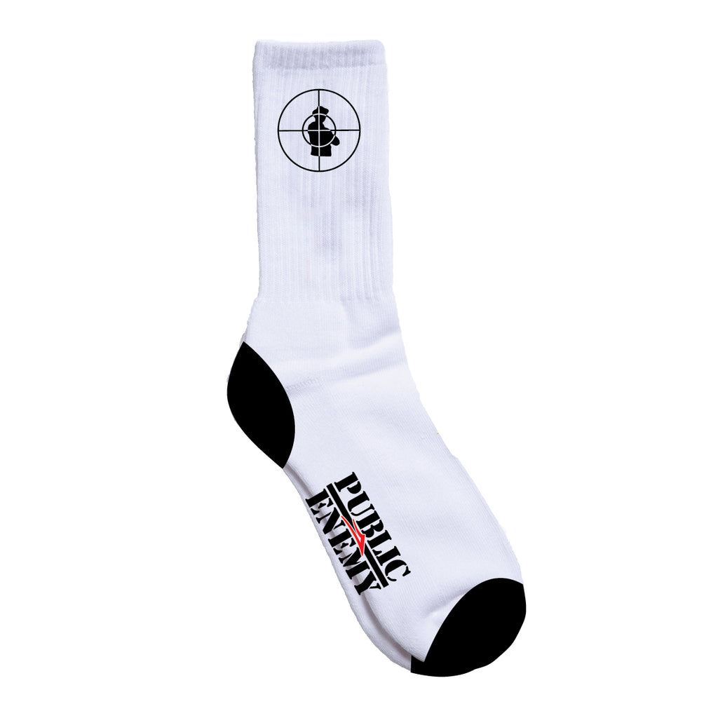 Lakai x Public Enemy Sniper Logo Socks White/Black_WHBLK_01.jpg