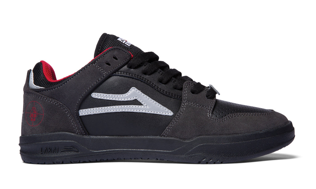 Lakai x Public Enemy Telford Low Skate Shoes - Black/Charcoal.jpg