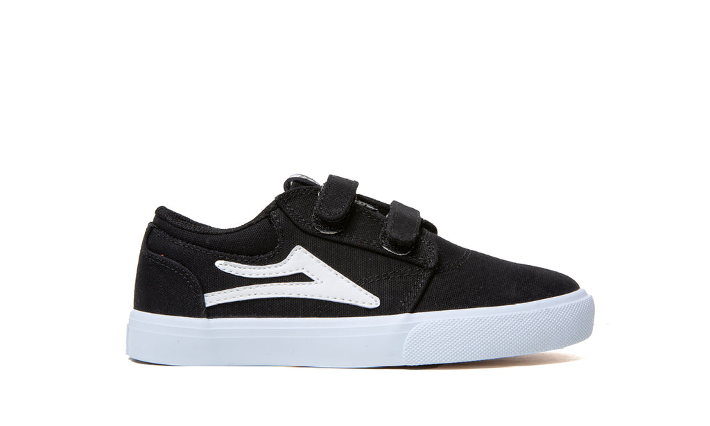 Lakai Griffin Kids Canvas Skate Shoes - Black _KS1240227A00_BKCNV_01.jpg