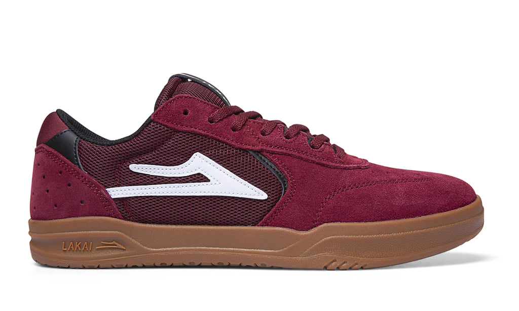 Lakai Atlantic XLK Skate Shoes - Burgundy/Gum Suede.jpg