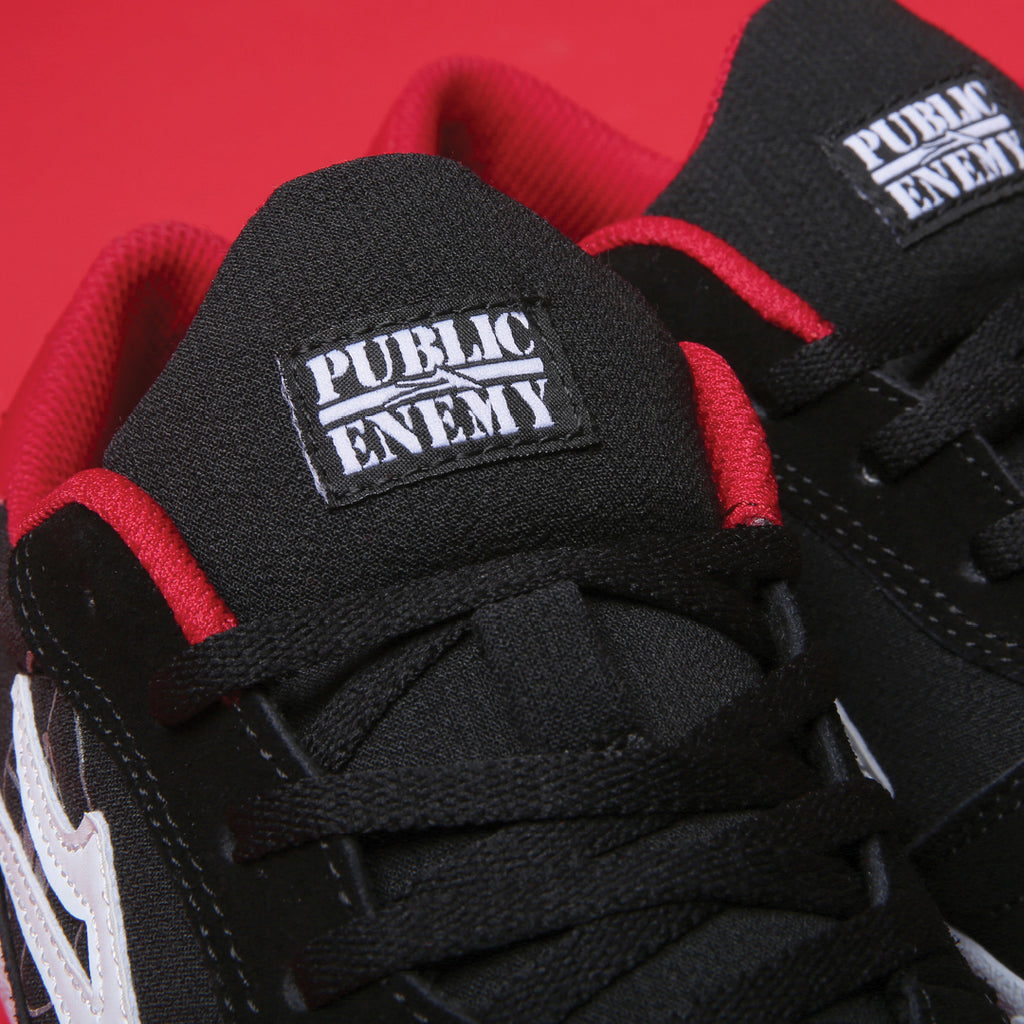 Lakai x Public Enemy Cambridge Skate Shoes - Black/Red Suede 4.jpg