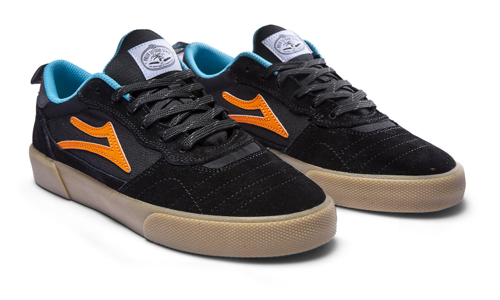 Lakai x Poler Cambridge Skate Shoes - Black/Multi Suede_SIDE_Q324.jpg