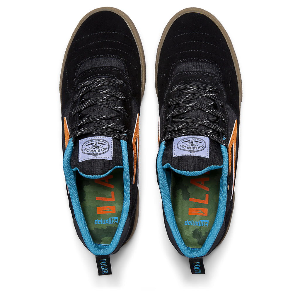 Lakai x Poler Cambridge Skate Shoes - Black/Multi Suede_TOP_Q324.jpg