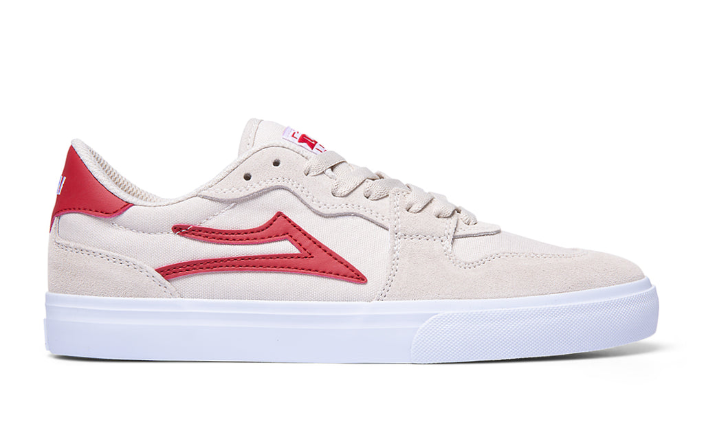 Lakai York Skate Shoes - White/Red Suede Q3-24.jpg