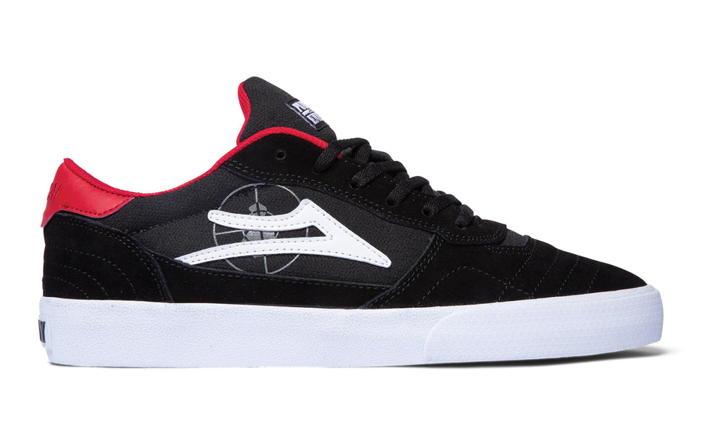 Lakai x Public Enemy Cambridge Skate Shoes - Black/Red Suede.jpg