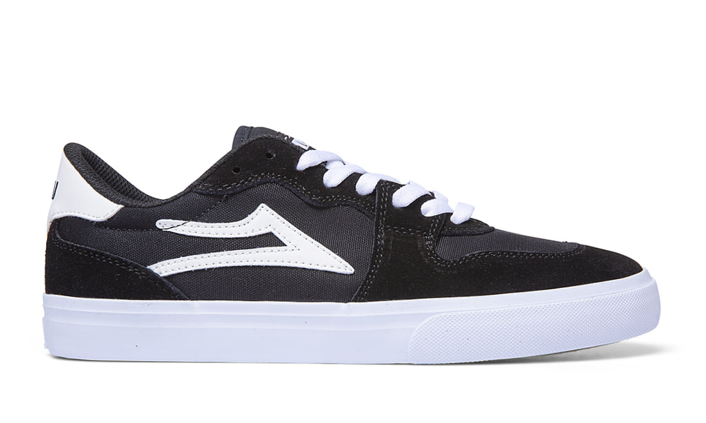 Lakai York Skate Shoes - Black/White Suede_q324.jpg