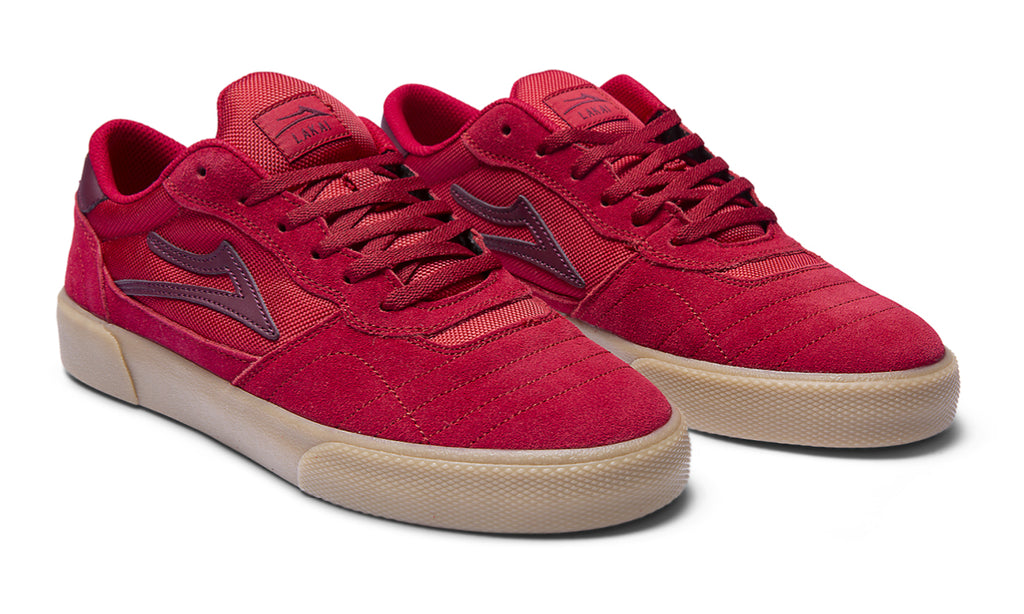 Lakai Cambridge Skate Shoes - Red/Burgundy Suede_SIDE.jpg