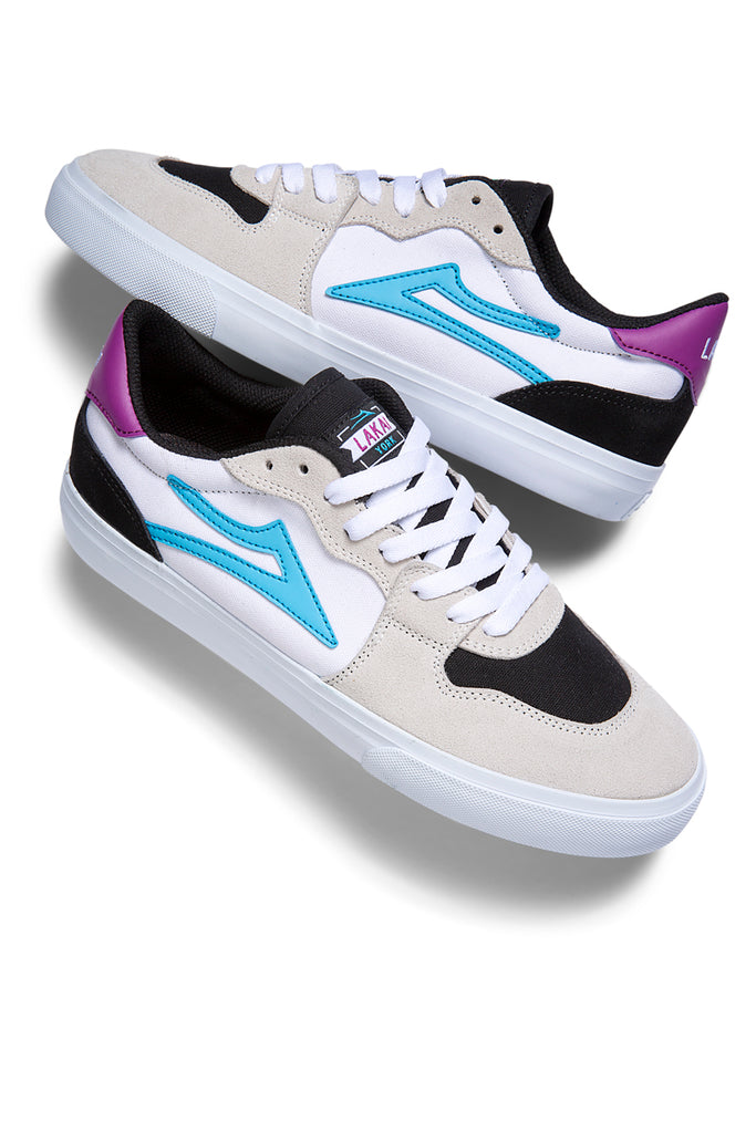 Lakai York Skate Shoes - White/Black Suede.jpg