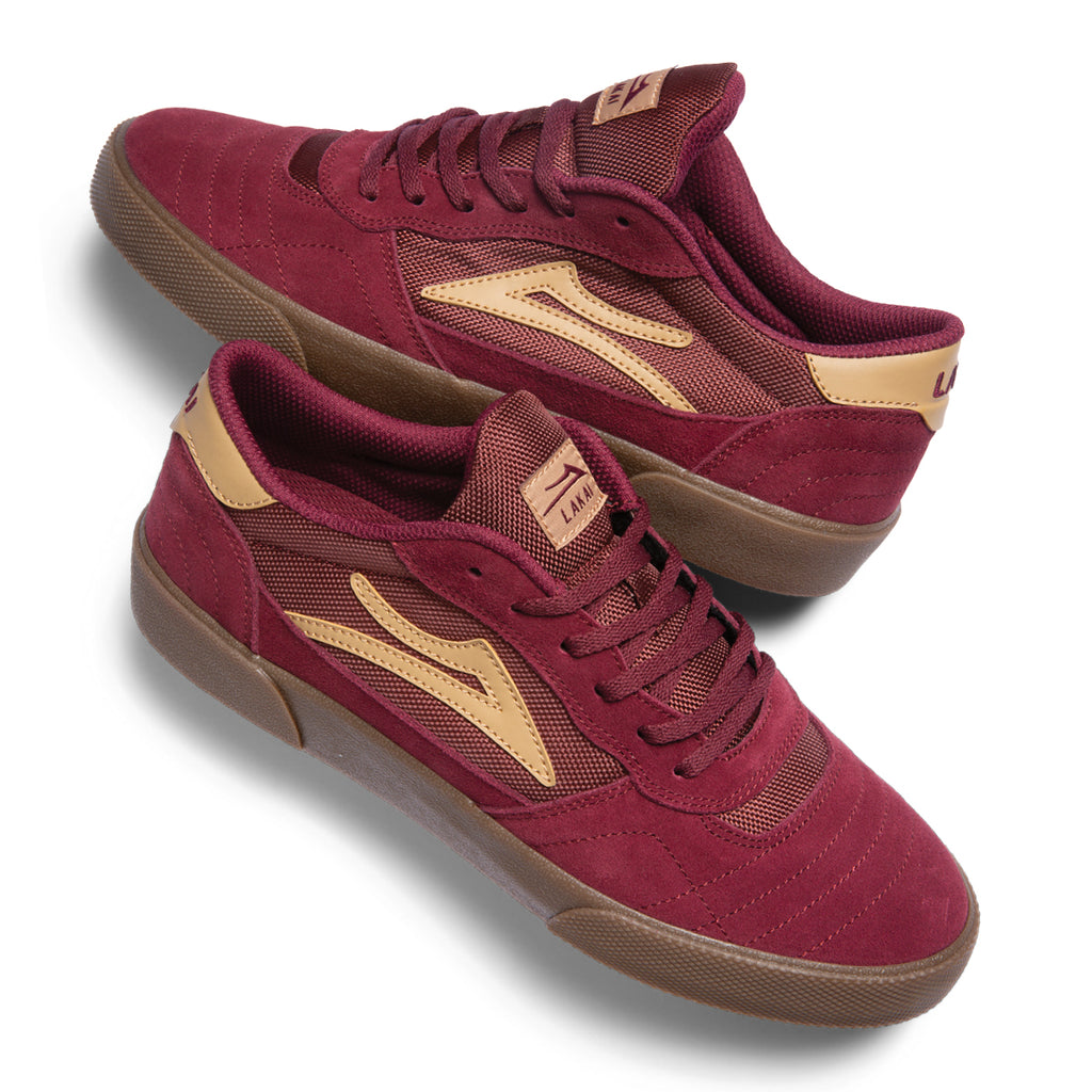 Lakai Cambridge Skate Shoes - Burgundy Suede 3.jpg