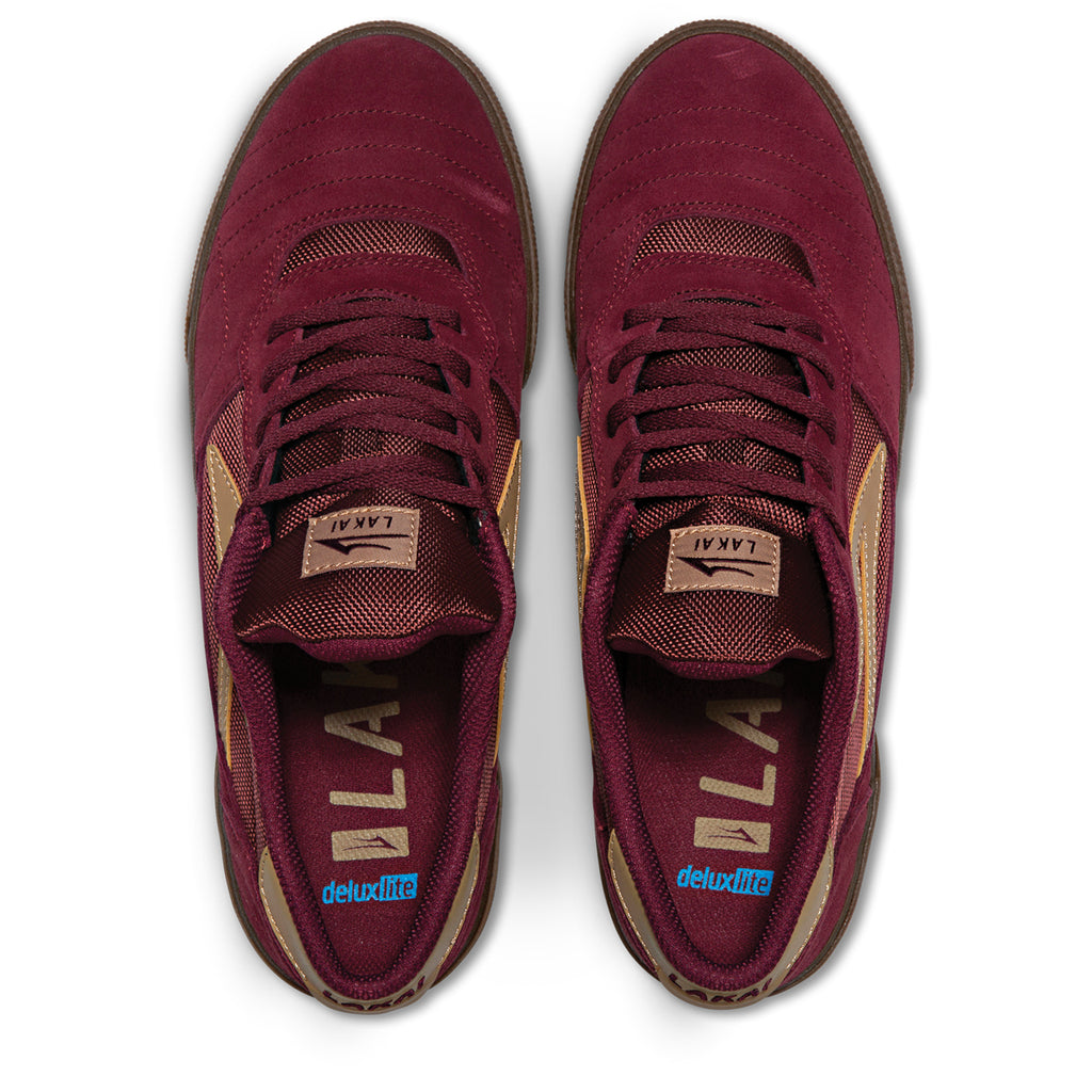 Lakai Cambridge Skate Shoes - Burgundy Suede 4.jpg